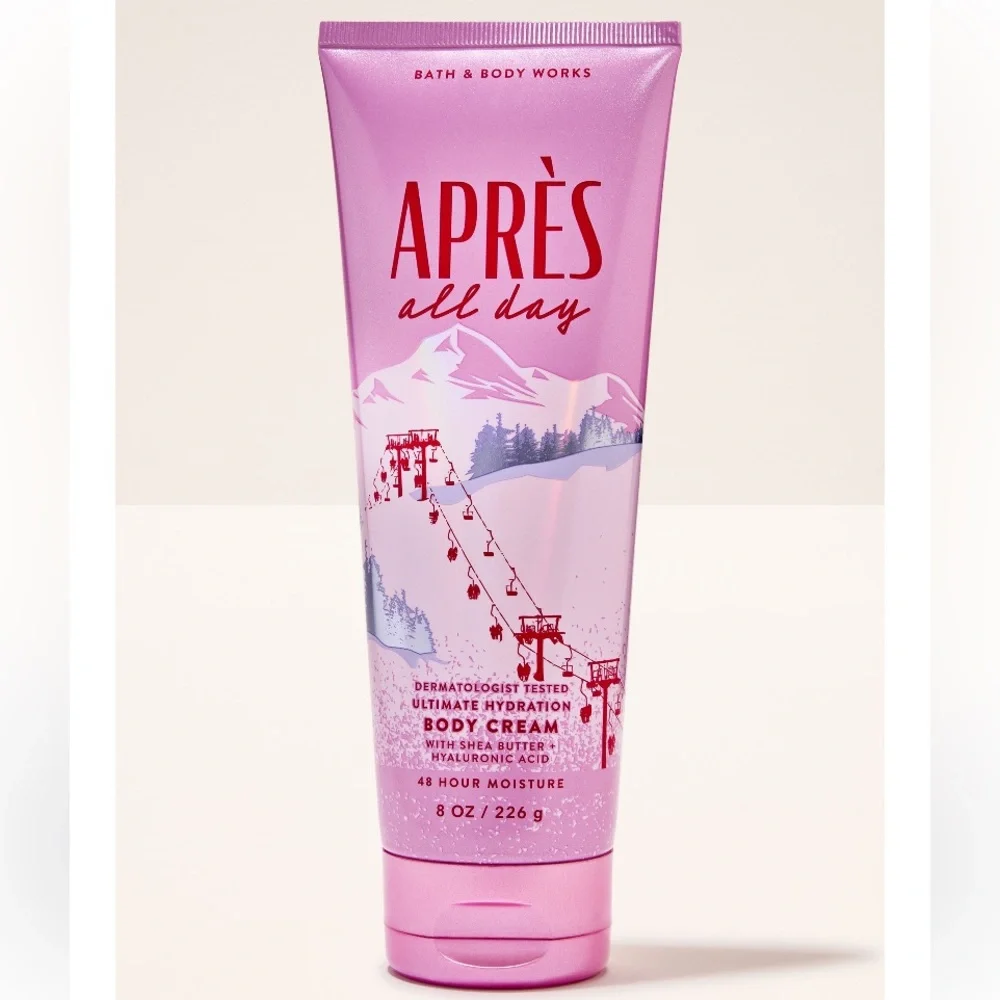 Bath & Body Works Pink Après All Day Body Care Set 3 Piece Full Size